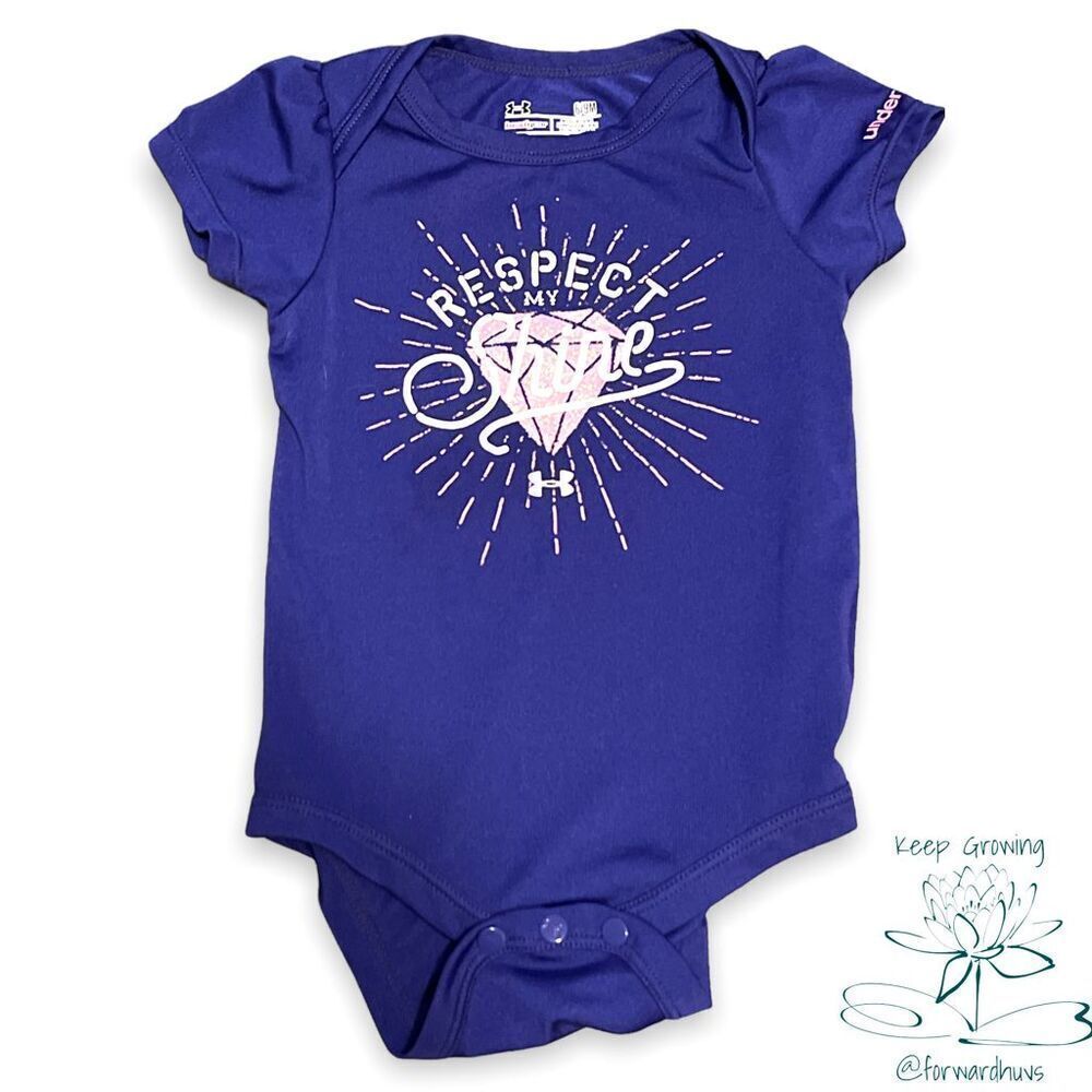 Bundle Sale 3 for $15 | Respect My Shine | Under Armour Onesie Size 6 - 9 months